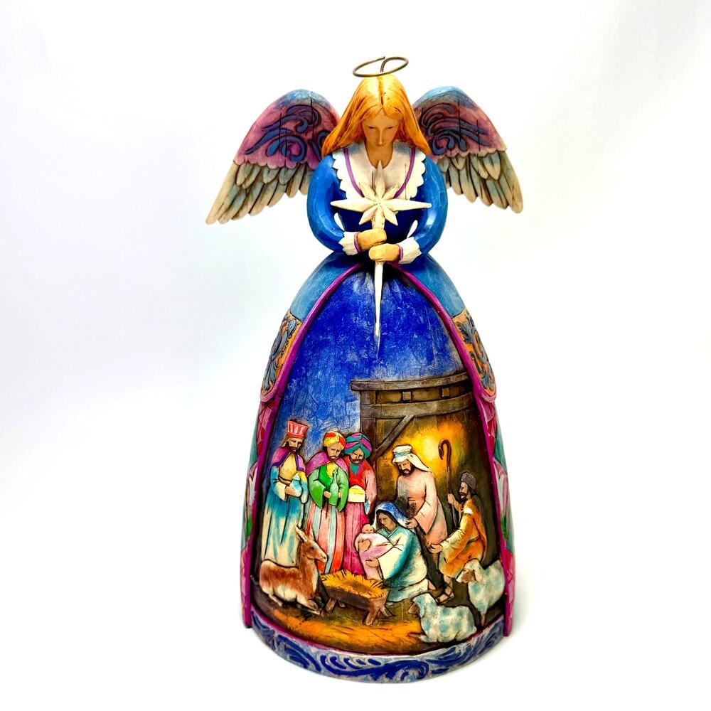 Jim Shore Heartwood Creek A Star Shall Guide Us Angel Nativity Scene